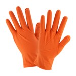 West Chester 2940 Orange Large Powder Free Disposable Gloves - Embossed Finish - 7 mil Thick - 2940LG