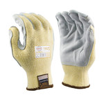 image of Armor Guys Taeki5 Ultimate 01-020 Yellow/Gray, Brown Cuff Large Cut-Resistant Gloves - ANSI A4, EN 388 5 Cut Resistance - 01-020-L