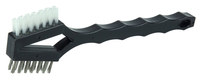 image of Weiler Stainless Steel, Nylon Hand Wire Brush - 0.45 in Width x 7.25 in Length - 0.006, 0.016 in Bristle Diameter - 44733