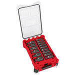 image of Milwaukee SHOCKWAVE Impact Duty 49-66-6802 6 Point Socket Set - Chrome Molybdenum Steel - 1/2 in Drive - 61154