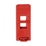 image of Brady Red Polypropylene Wall Switch Lockout 65696 - 1.42 in Width - 4.6 in Height - 754476-65696