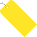 image of Shipping Supply Yellow 13 Point Cardstock Colored Tags - 13464
