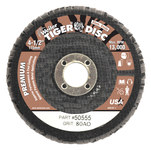 image of Weiler Type 29 Flap Disc 50555 - Aluminum Oxide - 4 in - 80 - Medium