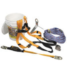 image of Miller Titan Readyroofer BRFK Fall Protection Kit BRFKT50/50FT, Universal Polyester Webbing Harness, 50 ft Polypropylene Lifeline - 06194