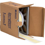 image of Brady 3PS-125-2-YL-S-2 Die-Cut Printer Sleeve - 2 in x 0.235 in - Polyolefin - Yellow - B-342 - 02264