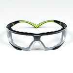 image of 3M SecureFit Standard Safety Glasses 400 27475 - Polycarbonate Clear Lens - Polycarbonate - Black Frame - Foam-Lined