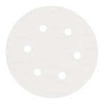 image of 3M NX Disc Coated Aluminum Oxide White Hook & Loop Disc - Paper Backing - C Weight - P100 Grit - Fine - 6 in Diameter - 28005