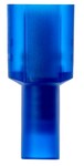 image of 3M Highland MTI14-250Q Blue Butted Nylon Plastic Butted Quick-Disconnect Terminal - 0.95 in Length - 0.44 in Wide - 0.17 in Max Insulation Outside Diameter - 0.085 in Inside Diameter - 60024