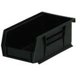 image of Akro-Mils Akrobin 10 lb Black Hanging / Stacking Storage Bin - 7 3/8 in Length - 4 1/8 in Width - 3 in Height - 1 Compartments - 30220ESD BLACK