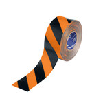 image of Brady ToughStripe Max Black, Orange Marking Tape - 3 in Width x 100 ft Length - 0.024 in Thick - 62887