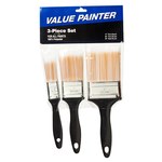 image of Bestt Liebco Painter's Preferred Brush Set - 3 Brush Set, Polyester Material & 1 in, 2 in, 3 in Width - 90718