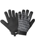 image of Global Glove Black, Gray Medium Mechanic's Gloves - Reinforced Thumb - SG6000-8(M)