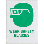 image of Brady Rectangle White PPE Sign - 596-11
