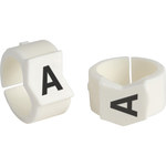 image of Brady Clip Sleeve Black on White Nylon Clip-On Sleeve - SCN45-A