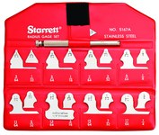 image of Starrett Steel Radius Gauge Set S167AHZ