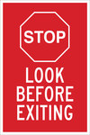 image of Brady B-555 Aluminum Rectangle Stop Signs, Traffic Control Signs & Banners Sign - 12 in Width x 18 in Height - 124446