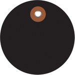 image of Shipping Supply Black Vinyl Plastic Tags - 12522