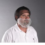 image of West Chester White Universal Latex/Nylon Beard Cover - 19 in Stretched Diameter - 662909-801890