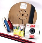 image of 3M FP2.000RD100'L Heat Shrink Tubing - Red - 100 ft - 08518