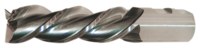 image of Cleveland End Mill C40320 - 1 in - High-Performance High-Speed Steel (HSS-E PM) - 3 Flute - 1 in Straight w/ Weldon Flats Shank