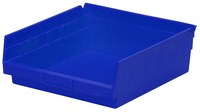 image of Akro-Mils 197 cu in Blue Industrial Grade Polymer Shelf Storage Bin - 11 5/8 in Length - 11 1/8 in Width - 4 in Height - 1 Compartments - 30170 BLUE
