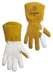 image of Tillman White/Gold Large Split Cowhide Welding & Heat-Resistant Gloves - 49L