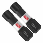 image of Bosch Impact Tough T40 Torx Insert Bits ITT40102 - Alloy Steel - 1 in Length - 48297