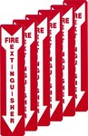image of Brady B-302 Polyester Red Fire Equipment Sign - 4 in Width x 18 in Height - Laminated - 51555