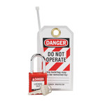image of Brady Red Lockout Kit - 7 in Height - 888434-58665