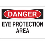 image of Brady B-302 Polyester Rectangle White PPE Sign - 10 in Width x 7 in Height - Laminated - 85015