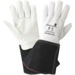 image of Global Glove CR100MTG White Large Grain Goatskin Leather Welding Glove - CR100MTG-9(L)