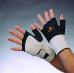 image of Impacto 70310 Large Suede Leather/Nylon Mechanic's Gloves - 70310120041