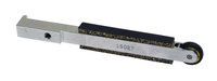 image of Dynabrade 15027 Contact Arm Assembly, 5/8" Dia. x 1/8" W, Rubber Wheel, with 1/4" (6 mm) W Platen