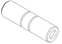 image of 3M Scotchlok 20009 Red Aluminum Barrel Connector - 2.94 in Length - 0.59 in Inside Diameter - 0.906 in Outside Diameter - 13319