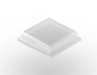 image of 3M Bumpon SJ5307 Clear Bumper/Spacer Pad - Square Shaped Bumper - 0.413 in Width - 0.98 in Height - 41256