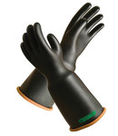 image of PIP Novax 159-3-18 Black/Orange 9 Rubber Work Gloves - 18 in Length - Smooth Finish - 159-3-18/9