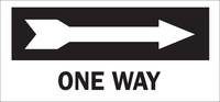 image of Brady B-302 Polyester Rectangle Black Stop Signs, Traffic Control Signs & Banners Sign - 14 in Width x 6.5 in Height - Laminated - 84643