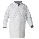Kimberly-Clark Kleenguard A40 White 4XL Microforce Cleanroom Lab Coat - 036000-27207