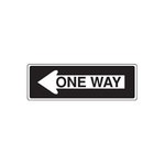 image of Brady Aluminum Rectangle White Stop Signs, Traffic Control Signs & Banners Sign - 36 in Width x 12 in Height - 103714