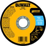 image of Dewalt HP Cutoff Wheel 76592 - Type 1 (Straight) - 4 1/2 in - Aluminum Oxide