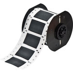 image of Brady PermaSleeve B33D-750-2-344BK Die-Cut Printer Sleeve - 2 in x 1.25 in - Polyolefin - Black - B-344 - 98232