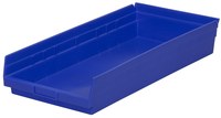 image of Akro-Mils 292 cu in Blue Industrial Grade Polymer Shelf Storage Bin - 17 7/8 in Length - 11 1/8 in Width - 4 in Height - 1 Compartments - 30178 BLUE
