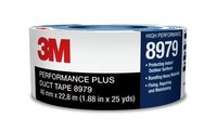 image of 3M 8979 Performance Plus Blue Duct Tape - 48 mm Width x 5 yd Length - 11.5 mm Thick - 58134