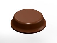 image of 3M Bumpon SJ5012 Brown Bumper/Spacer Pad - Cylindrical Shaped Bumper - 0.5 in Width - 0.14 in Height - 23272