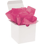 image of Cerise Tissue Paper - 15 in x 20 in - 10# Basis Weight Thick - 11929