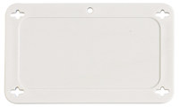 image of Brady 87696 White Rectangle Plastic Blank Valve Tag - 3 in Width - 1 1/2 in Height - B-418