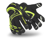 image of HexArmor Hex1 2121 Black/Yellow 9 Synthetic Leather Cut and Sewn Work Gloves - Silicone Palm Coating - 2121 SZ 9