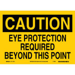 image of Brady B-558 Recycled Film Rectangle Yellow PPE Sign - 14 in Width x 10 in Height - 118271