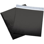 Shipping Supply Black Glamour Mailers - 17 1/2 in x 16 in - 92 ga Thick - SHP-11977