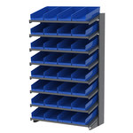 image of Akro-Mils APRS Fixed Rack - Gray - 8 Shelves - APRS18158 BLUE